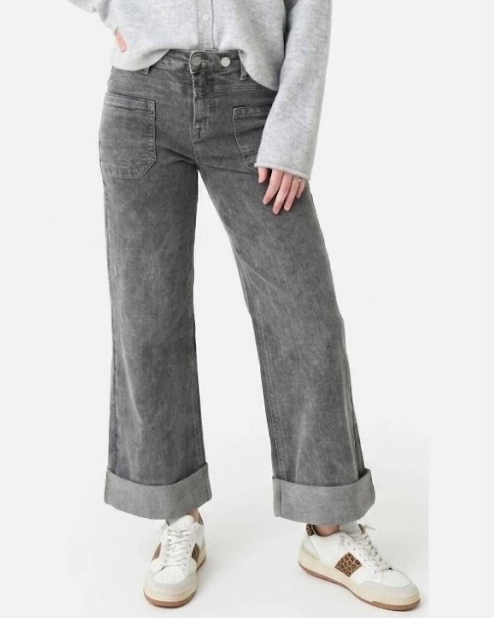 NEW BLAKELEY clover front pocket jeans in grey